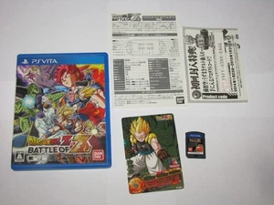 Dragon Ball Z Battle of Z Japanese PS Vita Japan import +trading card US Seller - Picture 1 of 7