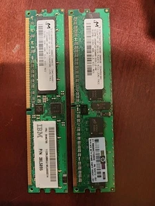 Micron Hp 345112-051 PC2-3200R-333-12 Ram 512mb - Picture 1 of 2
