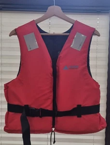 Leader Accessories Red Nylon Life Vest Bouyancy Jacket - Size Medium (50-70kg) - Picture 1 of 3