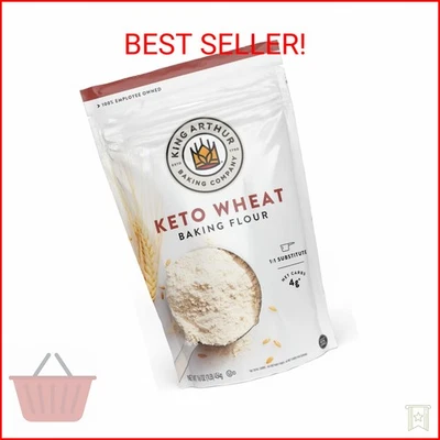 Mezcla de harina de trigo ceto King Arthur proyecto no transgénico sustituto 1 a 1 16 OZ Foto 1 de 2