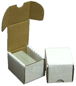 1 BCW 100 Count Cardboard Storage Box Sports Card Holder Case Baseball Trading - Picture 1 of 3
