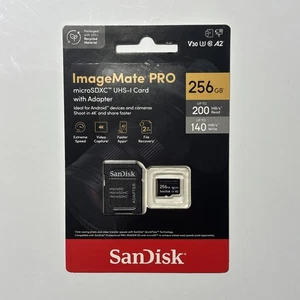SanDisk 256GB ImageMate Pro microSDXC UHS 1 Memory Card BRAND NEW!!!!!!!!!! - Picture 1 of 2