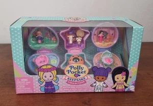 POLLY POCKET keepsake collection ring and case figure MATTEL #JFV16 NRFB NUOVO - Imagen 1 de 8