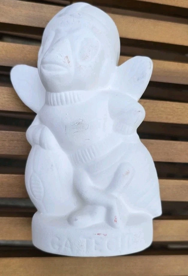 Vintage 1970s GEORGIA Tech Football Mascot Unpainted Ceramic Figurine - Image 1 of 3