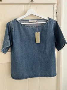 Stella McCartney Short Sleeve Denim Top EU40 UK8-10 new with tags RRP £££ - Picture 1 of 20