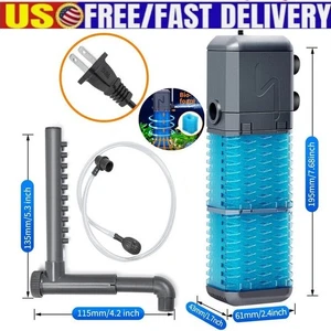 800 L/H Aquarium Filter Submersible Power Filter with Water Pump for Fish Tanks - Picture 1 of 12