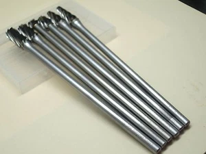 6 x 10MM 150mm Long THK Tungsten Carbide ALUMINIUM CUT Rotary Burrs 6mm shaft - Picture 1 of 9