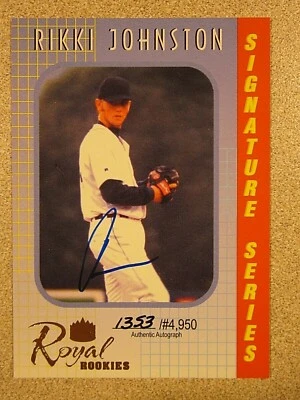 2000 ROYAL ROOKIES SIGNATURE SERIES #31 RIKKI JOHNSTON AUTO SIGNED 1353/4950 - Image 1 of 2