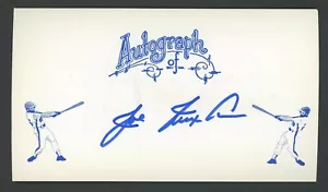 Joe Nuxhall AUTOGRAPHED 3x6" Auto Index Card MLB Cincinnati Reds Baseball - Picture 1 of 3