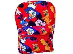 Disney* Mickey, Minnie,Donald,Pluto16" Large Old School Backpack-A048722-RED - Picture 1 of 1