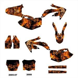 CRF450R 2005 2007 2008 CRF 450R kit decorativo de gráficos #9500N - Imagen 1 de 1