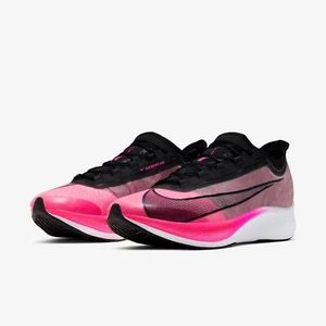 Mens Nike Zoom Fly 3 Pink Blast Black Grey VaporWeave Running Shoes AT8240-600 - Picture 1 of 4