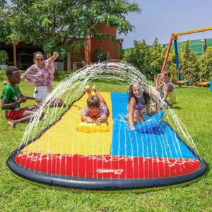 Aufblasbare Wasserrutsche Garten Sommer Pool Splash Spielzeug Outdoor Spaß - Bild 1 von 23