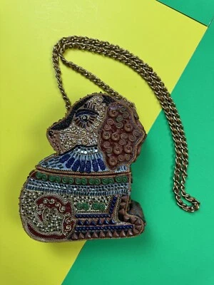 Cartera Bandolera Mary Frances Perro Cachorro De Colección Hermoso Detalle Diseño Raro Foto 1 de 4