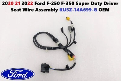 Conjunto de cables para asiento del conductor Ford F250 F350 Super Duty 20 21 22 KU5Z-14A699-G OEM Foto 1 de 4