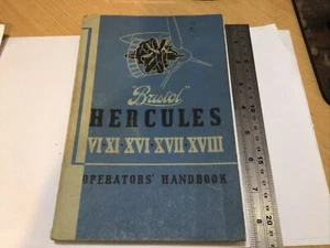 Bristol Hercules VI XI XVI XVII XVIII Operators Handbook Aug 1945 - Picture 1 of 24