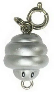 Nintendo Super Mario Galaxy 2 Spring Mushroom (Takara Tomy) Charm Keychain - Picture 1 of 10