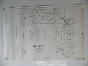1971 Mapa General de Carreteras del Condado de Hierro Missouri Estado Ironton Arcadia - Imagen 1 de 7
