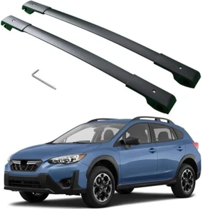2P black for Subaru Crosstrek 2013-2023 Roof Rack Rail Cross bar luggage carrier - Picture 1 of 6