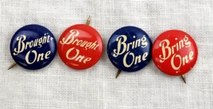 VTG David C Cook Publishing Co Elgin New York Boston Pin Brought One & Bring One - Picture 1 of 2