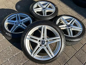 4 ALU 18" WINTERRÄDER MERCEDES C-KLASSE W205 225/45R18 95V 245/40R18 97V RDKS - Bild 1 von 12