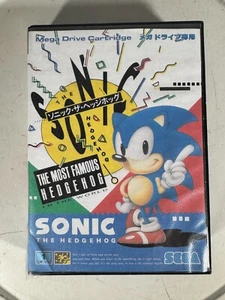 SEGA MEGADRIVE MEGA DRIVE MD Sonic the Hedgehog Sonic 1 versión japonesa en caja - Imagen 1 de 9