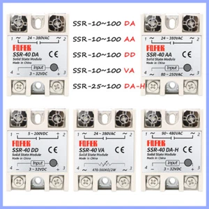 Single Phase Solid State Relay Module SSR-10~100DA/AA/DD/VA | DC-DC DC-AC AC-AC - Picture 1 of 39