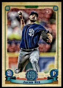 2019 TOPPS GYPSY QUEEN ROOKIE Jacob Nix San Diego Padres #16 R20 - Picture 1 of 2