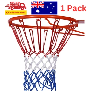 Basketball Net - Red, White, and Blue-Fits Most Standard Basketball Rims 1 pack - Picture 1 of 5