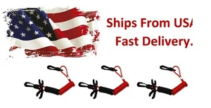 3 PK Kawasaki Jetski Lanyard Kill Switch 750 900 1100 ZXI Super XI XiR STS Sport - Picture 1 of 10