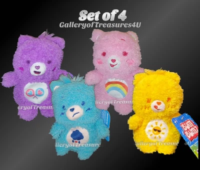 Care Bears Bum Bumz Set of 4 Grumpy Cheer Share & Funshine Bear Plush Lot - Image 1 of 4