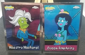 Maestro Mackerel / Queen Amphrite 2 Pack 2025 Topps Chrome Spongebob Cards - Picture 1 of 3