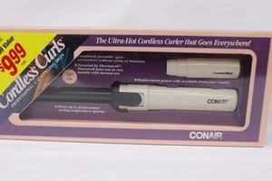 FERRO ARRICCIACAPELLI VINTAGE CONAIR CAO262A THERMACELL CORDLESS 3/4" 1991 NUOVO SIGILLATO - Foto 1 di 6