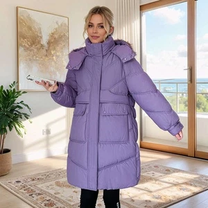 2024 New Winter Jacket Women Parkas Down Cotton Coat Korean Warm Hooded Outwear - Picture 1 of 8