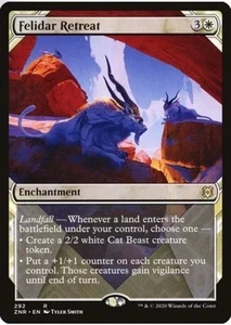 MTG Felidar Retreat (Showcase) - Zendikar Rising ZNR LP - Picture 1 of 1
