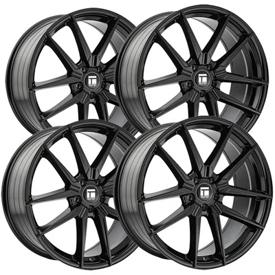 (Set of 4) Touren TR94 19x8.5 5x120 +35mm Gloss Black Wheels Rims 19" Inch — 第 1/4 张图片