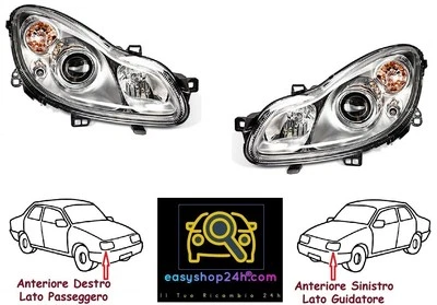 Set Frontscheinwerfer Scheinwerfer Vorne Rechts Links Fur Smart 451 Fortwoo H7 - Bild 1 von 3
