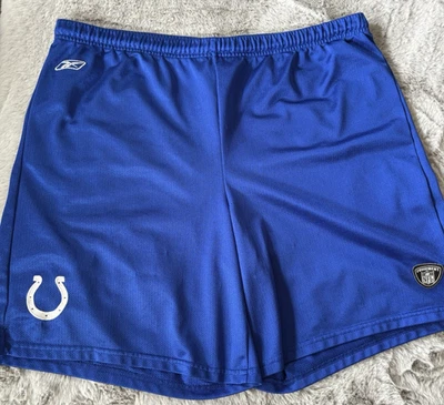 Reebok Workout Shorts Size XL Indianapolis Colts Blue with Colts Logo - Image 1 of 4
