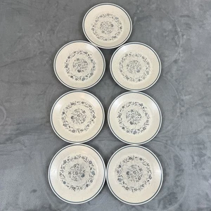 SET OF 7 LENOX TEMPERWARE BLUE BREEZE SALAD PLATES 8" - Picture 1 of 6