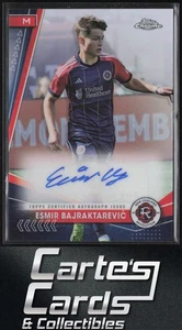 Esmir Bajraktarević 2024 Topps Chrome MLS #CA-EB Chrome Autographs Revolution - Picture 1 of 2