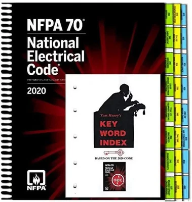 NFPA 70 National Electrical Code 2020 NEC Spiral With Tom henry Keyword indexNEW - Image 1 of 3