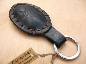 PORTACHIAVI "CANAPART" IN VERA PELLE CUOIO CUCITO A MANO!! 17 - Imagen 1 de 1