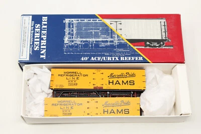 HO Branchline 1318 40' ACF Reefer Morrell Refrigerator HAMS MRX 70049 Yellow Kit - Image 1 of 4