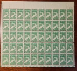 Full 1947 Everglades National Park Sheet of 50 3c Stamps Mint NH Scott 952