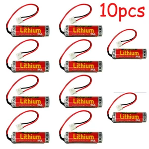 10pc ER6C AA F2-40BL Battery For MAXELL Mitsubishi FX PLC w/Plug UK 3.6V 1800mAh - Picture 1 of 7