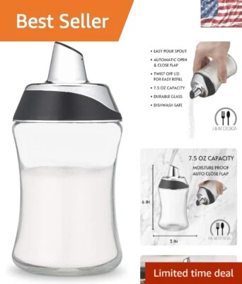 Multi-Functional 7.5oz Sugar Dispenser - Ideal for Coffee Bars and Baking Needs - Image 1 of 4