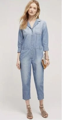 Mono Current Elliott Canal Botón Frontal Cambray Ajuste Fácil Talla 2 (Mediano) Foto 1 de 4