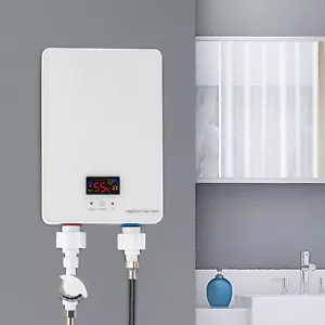 6000W Instant Hot Water Heater Electric Shower Instant Boiler W/Shower Head NEW - Picture 1 of 18