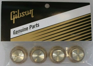GIBSON Gold w/ Gold Reflector Knob Set USA Genuine Les Paul Brand New - Picture 1 of 2