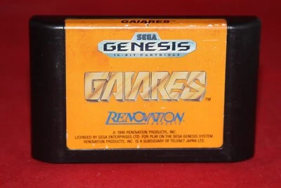 Gaiares (Sega Genesis, 1990) Authentic Game Cartridge. - Image 1 of 3